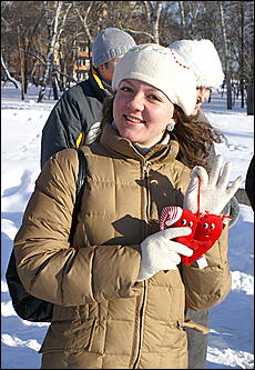 14 февраля 2007 г., Барнаул   В Барнауле появился еще один символ любви