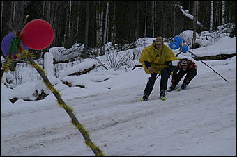 11 февраля 2006 г., Телецкое озеро, гора Кокуя   Горнолыжный карнавал "Новый снег". 