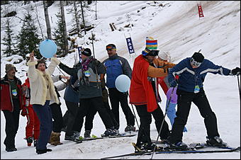 11 февраля 2006 г., Телецкое озеро, гора Кокуя   Горнолыжный карнавал "Новый снег". 