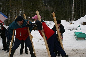 11 февраля 2006 г., Телецкое озеро, гора Кокуя   Горнолыжный карнавал "Новый снег". 