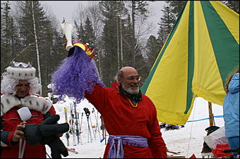 11 февраля 2006 г., Телецкое озеро, гора Кокуя   Горнолыжный карнавал "Новый снег". 