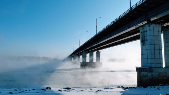 20 ноября 2019 г., Барнаул. Екатерина Смолихина   Как "засыпает" Обь: удивительные фото замерзающей реки