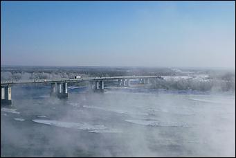 20 ноября 2019 г., Барнаул. Екатерина Смолихина   Как "засыпает" Обь: удивительные фото замерзающей реки