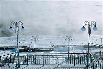 20 ноября 2019 г., Барнаул. Екатерина Смолихина   Как "засыпает" Обь: удивительные фото замерзающей реки