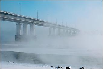 20 ноября 2019 г., Барнаул. Екатерина Смолихина   Как "засыпает" Обь: удивительные фото замерзающей реки