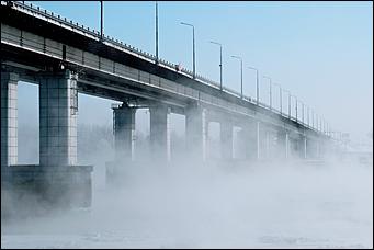 20 ноября 2019 г., Барнаул. Екатерина Смолихина   Как "засыпает" Обь: удивительные фото замерзающей реки