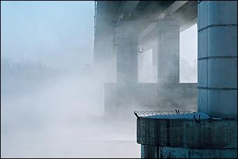 20 ноября 2019 г., Барнаул. Екатерина Смолихина   Как "засыпает" Обь: удивительные фото замерзающей реки