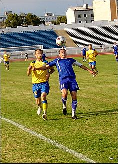 2 сентября 2009 г., Комсомольск-на-Амуре   «Смена» - «Динамо» - 0:0, чемпионат России по футболу, 2-й дивизион, зона «Восток». Фото: Валерий Парханюк (ФК «Смена»)