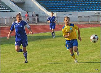 2 сентября 2009 г., Комсомольск-на-Амуре   «Смена» - «Динамо» - 0:0, чемпионат России по футболу, 2-й дивизион, зона «Восток». Фото: Валерий Парханюк (ФК «Смена»)