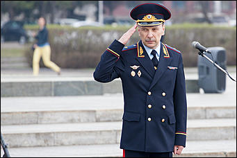 25 апрель 2016 г., Барнаул   В Барнауле состоялся строевой смотр сотрудников полиции