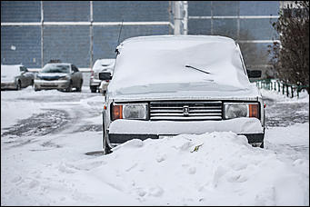 25 октябрь 2016 г., Барнаул  © Амител Вячеслав Мельников   Метель в октябре: фоторепортаж с улиц Барнаула  