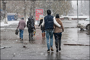 21 октябрь 2016 г., Барнаул  © Амител Вячеслав Мельников   Барнаул в снежных кружевах. Фоторепортаж