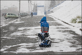 21 октябрь 2016 г., Барнаул  © Амител Вячеслав Мельников   Барнаул в снежных кружевах. Фоторепортаж