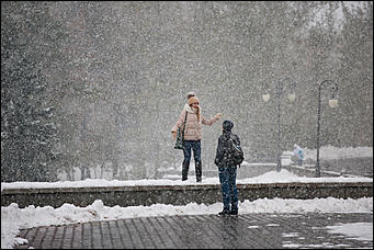 21 октябрь 2016 г., Барнаул  © Амител Вячеслав Мельников   Барнаул в снежных кружевах. Фоторепортаж