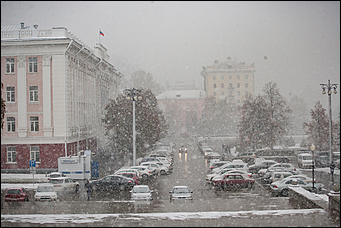 21 октябрь 2016 г., Барнаул  © Амител Вячеслав Мельников   Барнаул в снежных кружевах. Фоторепортаж
