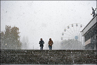 21 октябрь 2016 г., Барнаул  © Амител Вячеслав Мельников   Барнаул в снежных кружевах. Фоторепортаж