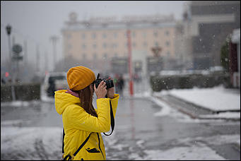 21 октябрь 2016 г., Барнаул  © Амител Вячеслав Мельников   Барнаул в снежных кружевах. Фоторепортаж
