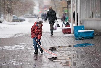 21 октябрь 2016 г., Барнаул  © Амител Вячеслав Мельников   Барнаул в снежных кружевах. Фоторепортаж
