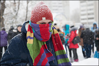 17 декабрь 2016 г., Барнаул © Амител Вячеслав Мельников   Как проходил чемпионат по лепке снеговиков в Барнауле. Фоторепортаж