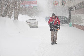 26 январь 2017 г., Барнаул © Амител Вячеслав Мельников   "Не видно ни зги", или Последняя снежная сказка в Барнауле 