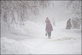 26 январь 2017 г., Барнаул © Амител Вячеслав Мельников   "Не видно ни зги", или Последняя снежная сказка в Барнауле 