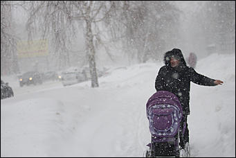 26 январь 2017 г., Барнаул © Амител Вячеслав Мельников   "Не видно ни зги", или Последняя снежная сказка в Барнауле 