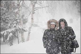 26 январь 2017 г., Барнаул © Амител Вячеслав Мельников   "Не видно ни зги", или Последняя снежная сказка в Барнауле 
