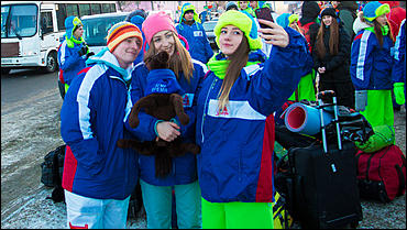 29 январь 2016 г., Барнаул © Амител Вячеслав Мельников   Как провожали бойцов "Снежного десанта". Фоторепортаж 