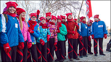 29 январь 2016 г., Барнаул © Амител Вячеслав Мельников   Как провожали бойцов "Снежного десанта". Фоторепортаж 