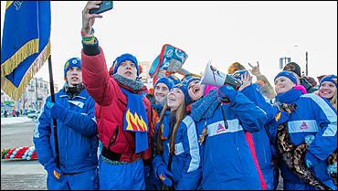 29 январь 2016 г., Барнаул © Амител Вячеслав Мельников   Как провожали бойцов "Снежного десанта". Фоторепортаж 