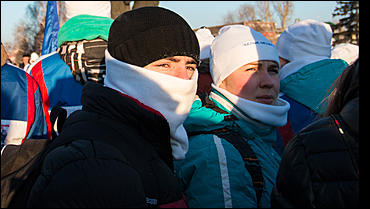 29 январь 2016 г., Барнаул © Амител Вячеслав Мельников   Как провожали бойцов "Снежного десанта". Фоторепортаж 
