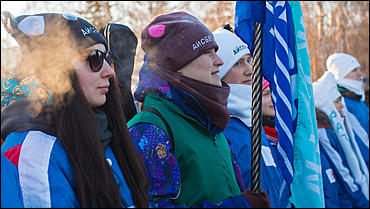 29 январь 2016 г., Барнаул © Амител Вячеслав Мельников   Как провожали бойцов "Снежного десанта". Фоторепортаж 