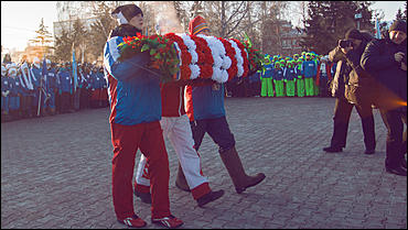 29 январь 2016 г., Барнаул © Амител Вячеслав Мельников   Как провожали бойцов "Снежного десанта". Фоторепортаж 