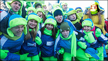 29 январь 2016 г., Барнаул © Амител Вячеслав Мельников   Как провожали бойцов "Снежного десанта". Фоторепортаж 