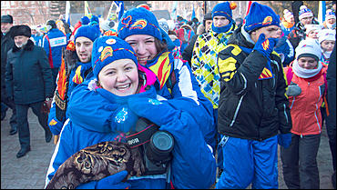 29 январь 2016 г., Барнаул © Амител Вячеслав Мельников   Как провожали бойцов "Снежного десанта". Фоторепортаж 