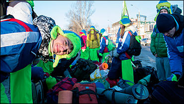 29 январь 2016 г., Барнаул © Амител Вячеслав Мельников   Как провожали бойцов "Снежного десанта". Фоторепортаж 