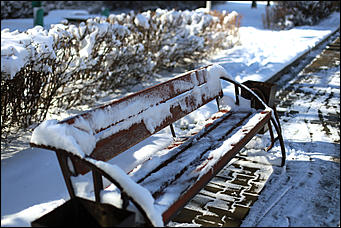 16 апреля 2019 г., Барнаул. Екатерина Смолихина   Зима вернулась: фотографии заснеженного Барнаула под апрельским солнцем