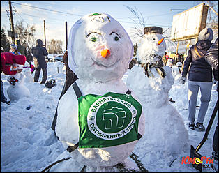 13 январь 2015 г., Барнаул   Фестиваль "102,9 снеговика от Юмор FM Барнаул"