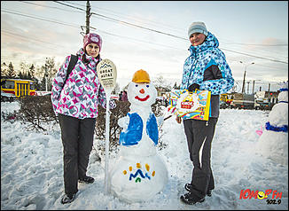 13 январь 2015 г., Барнаул   Фестиваль "102,9 снеговика от Юмор FM Барнаул"