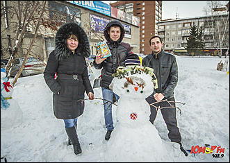 13 январь 2015 г., Барнаул   Фестиваль "102,9 снеговика от Юмор FM Барнаул"