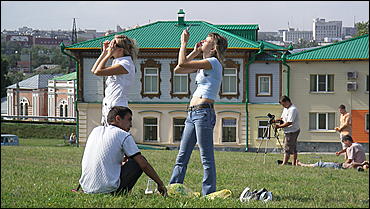 1 августа 2008 Алтай   Солнечное затмение