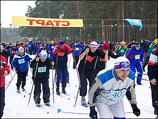 14 марта 2009 г., Барнаул   Спартакиада муниципальных служащих: лыжные гонки
