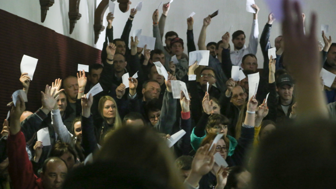 29 мая 2018 г., Барнаул. Екатерина Смолихина    "Горячая" "Спичка": как прошли резонансные публичные слушания в Барнауле