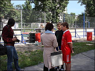 22 августа 2008 г., Барнаул   «Газпром-детям»: в Барнауле строят современную спортплощадку
