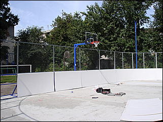 22 августа 2008 г., Барнаул   «Газпром-детям»: в Барнауле строят современную спортплощадку