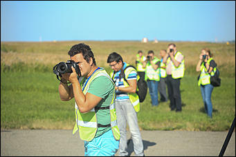 15 августа 2019 г., Барнаул   Фотографы в Барнауле устроили "охоту" на самолеты