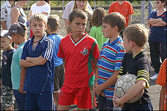 23 августа 2009 г., Барнаул   Открытие детского спортивно-игрового комплекса в Октябрьском районе Барнаула