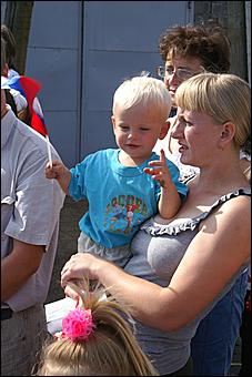 23 августа 2009 г., Барнаул   Открытие детского спортивно-игрового комплекса в Октябрьском районе Барнаула