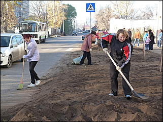 15 октября 2011 г., Барнаул   Общегородской субботник в Барнауле