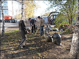 15 октября 2011 г., Барнаул   Общегородской субботник в Барнауле